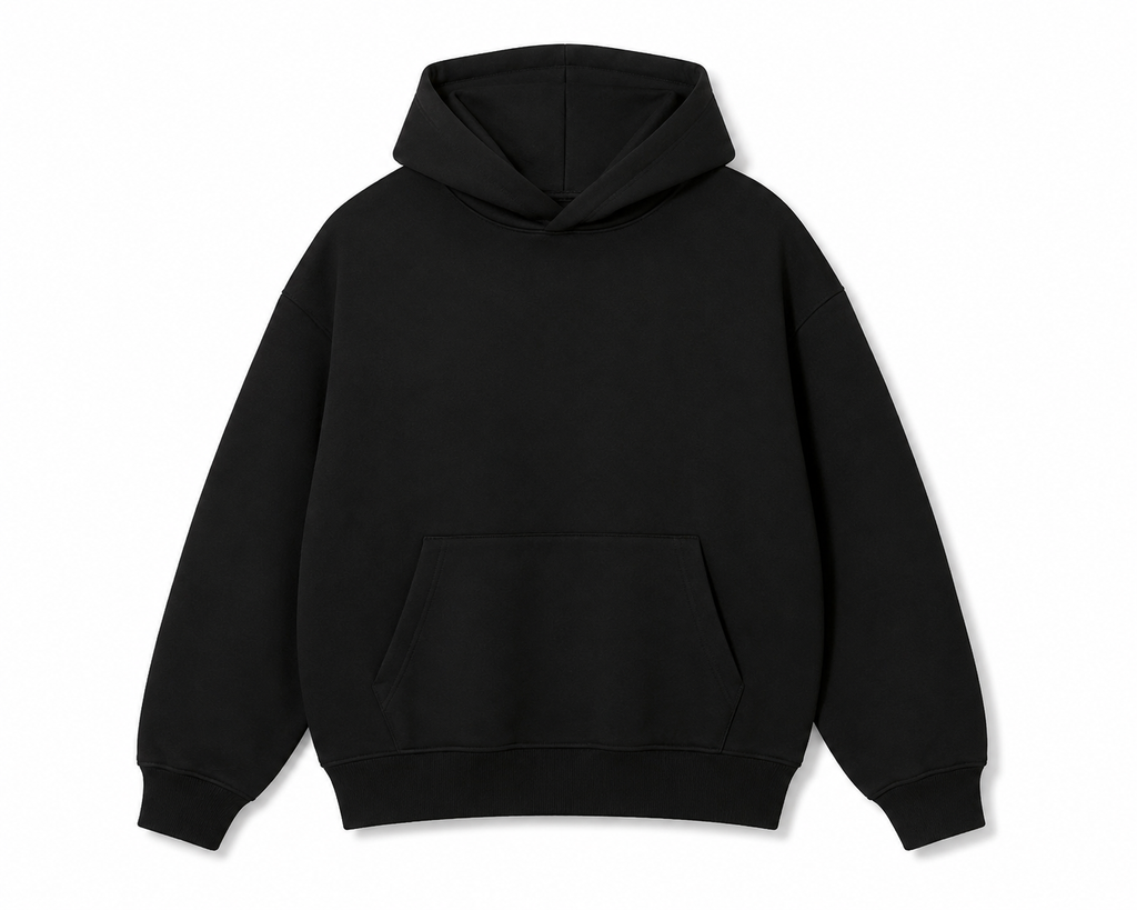 Premium Oversized Heavyweight Hoodie – black