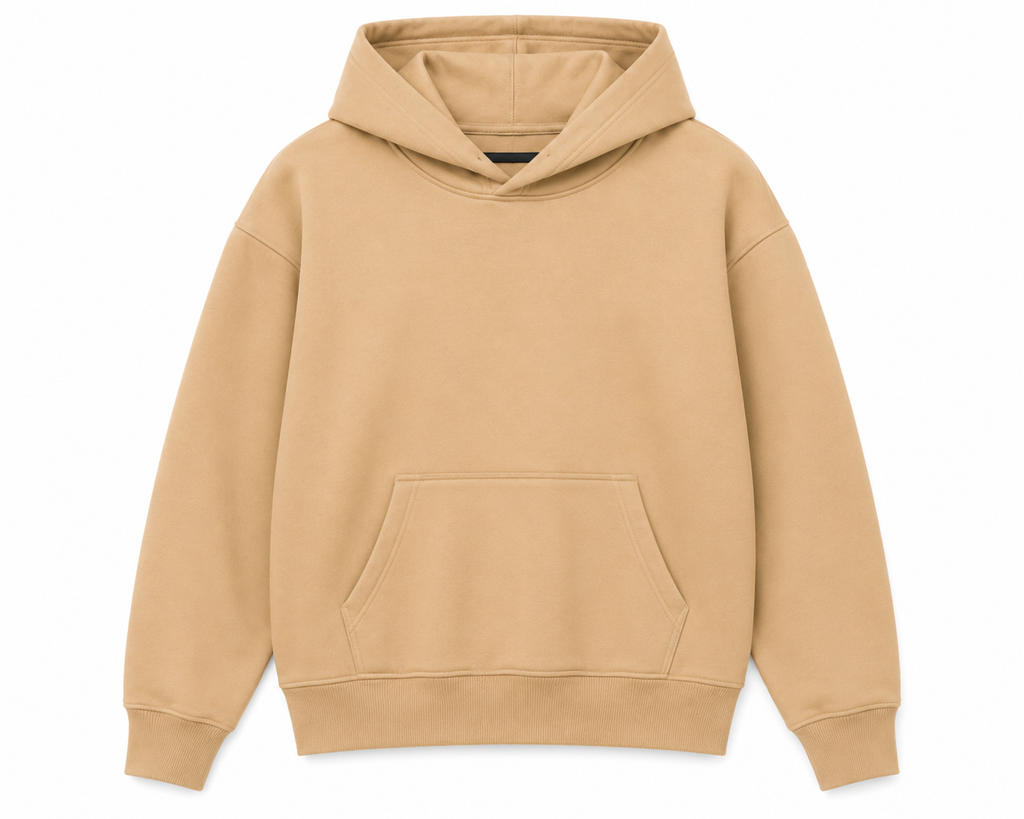 Premium Oversized Heavyweight Hoodie – Beige Sand