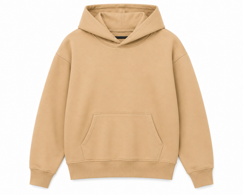 Premium Oversized Heavyweight Hoodie – Beige Sand