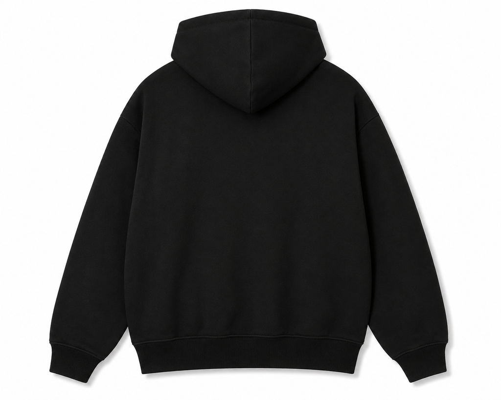 Premium Oversized Heavyweight Hoodie – black