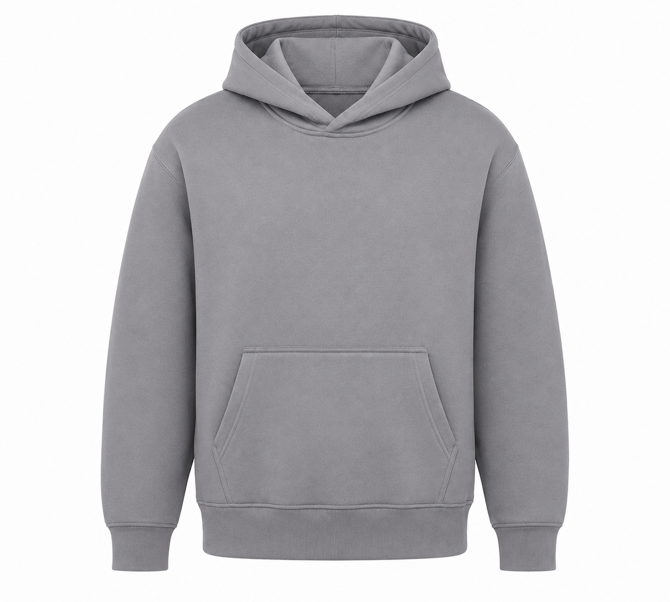 Premium Oversized Heavyweight Hoodie – Soft Steel Gray