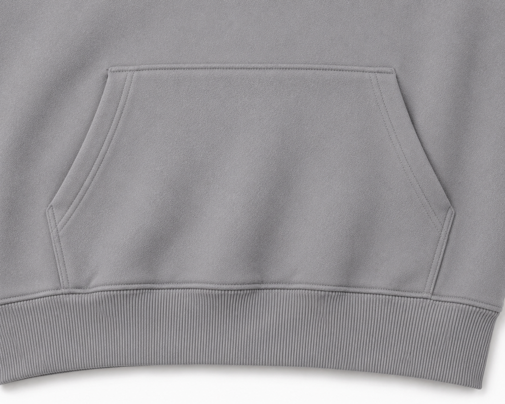 Premium Oversized Heavyweight Hoodie – Soft Steel Gray