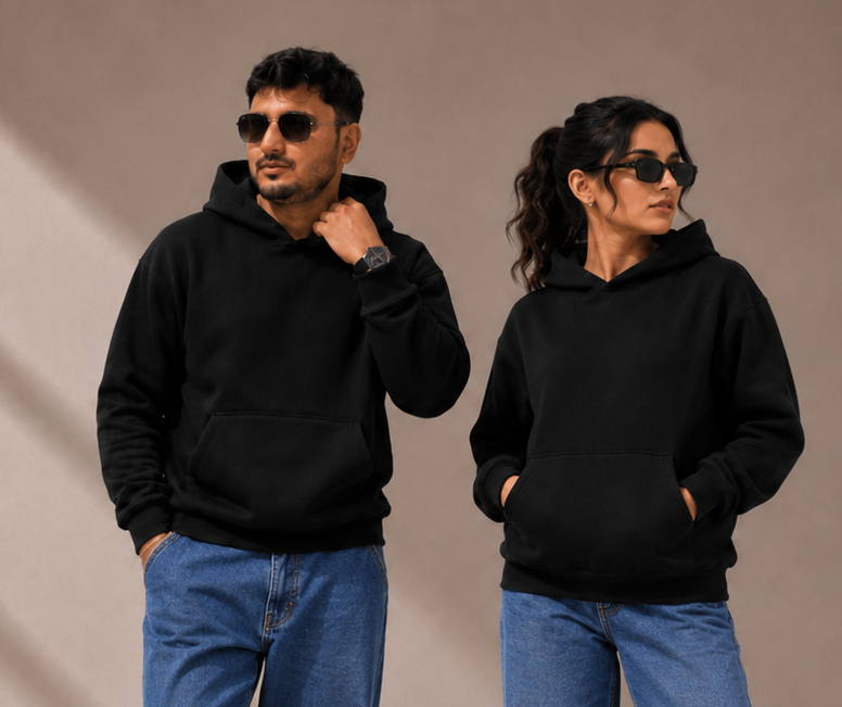 Premium Oversized Heavyweight Hoodie – black